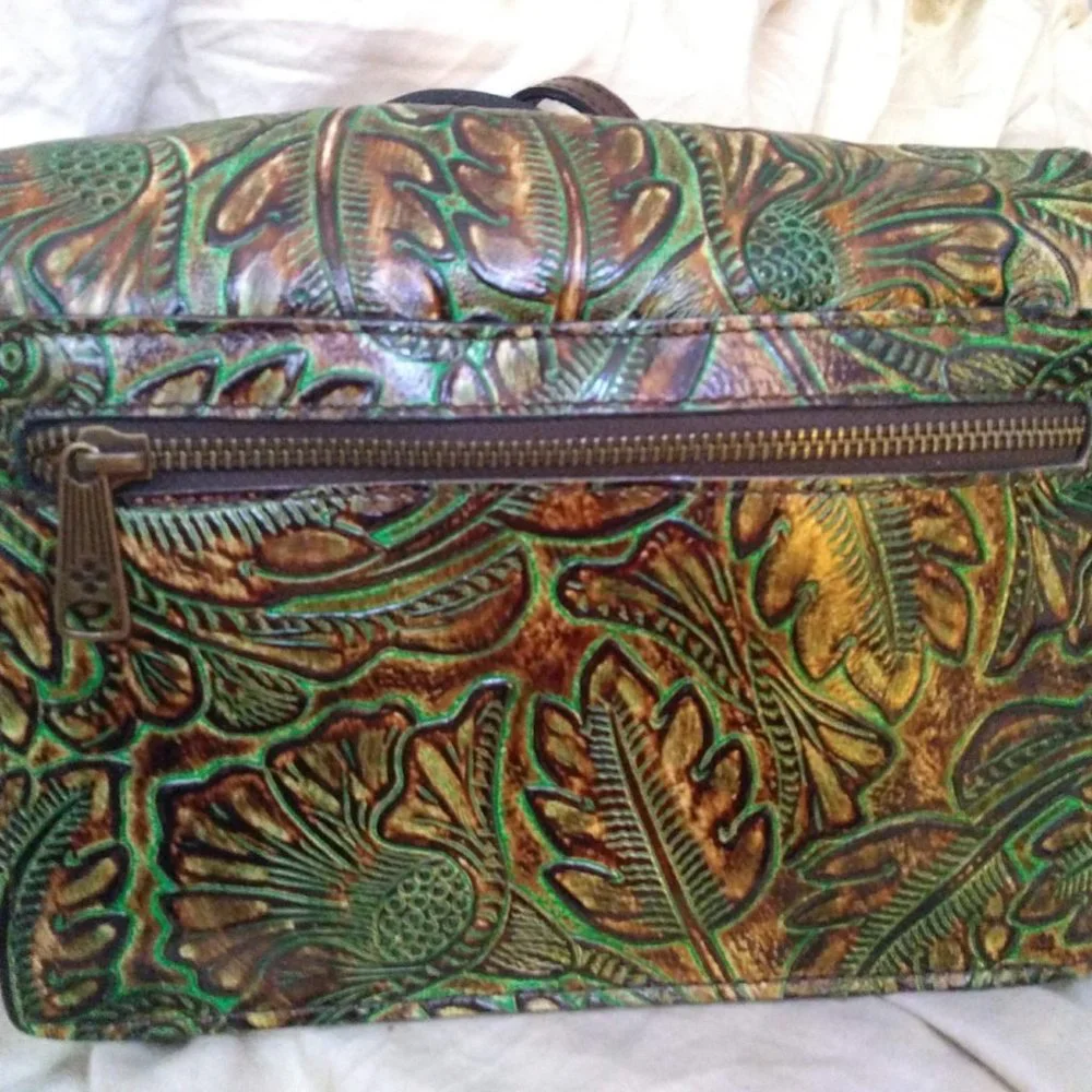 PATRICIA NASH Laurentina Tooled Leather Crossbody Bag